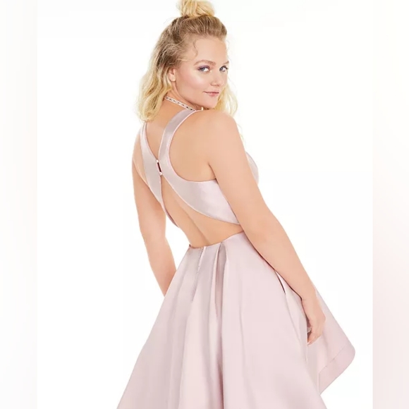 Speechless Satin Twill High-Low dress - Picture 3 of 6